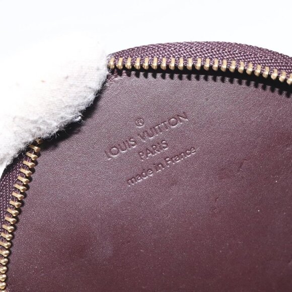 LOUIS VUITTON Vernis Porte Monnaie Ecruil Coin Purse Amarante - Picture 9 of 15